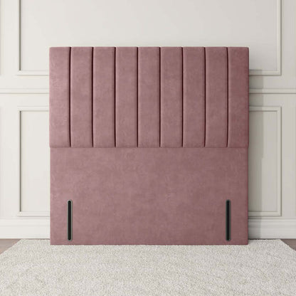 Prague Floor Standing Headboard - Pink Plush Velvet