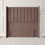 Prague Wingback Floor Standing Headboard - Mauve Naples