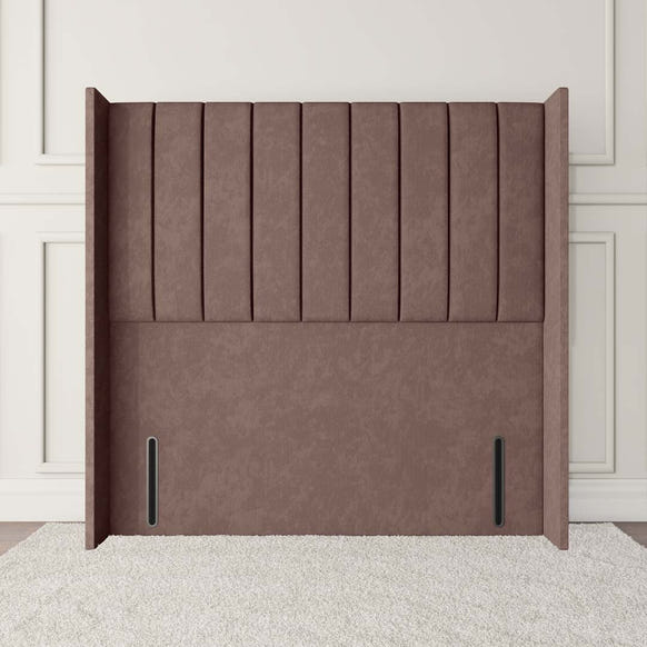 Prague Wingback Floor Standing Headboard - Mauve Naples