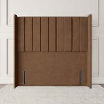 Prague Wingback Floor Standing Headboard - Mink Naples