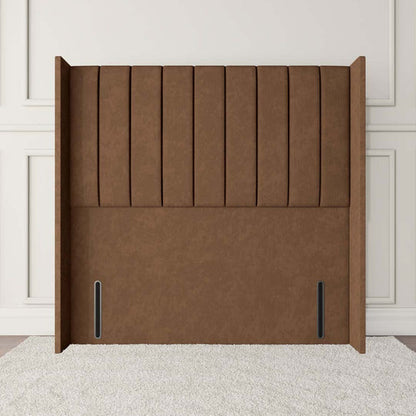 Prague Wingback Floor Standing Headboard - Mink Naples