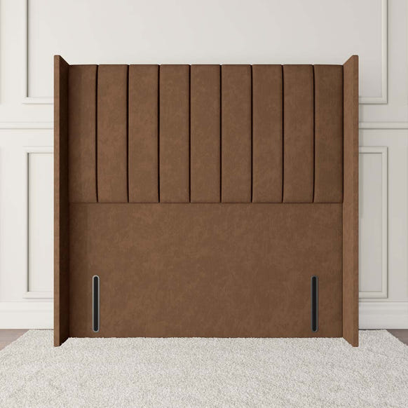 Prague Wingback Floor Standing Headboard - Mink Naples