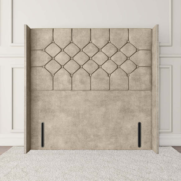 Paris Wingback Floor Standing Headboard - Almond Coniston
