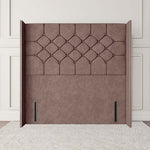 Paris Wingback Floor Standing Headboard - Mauve Naples