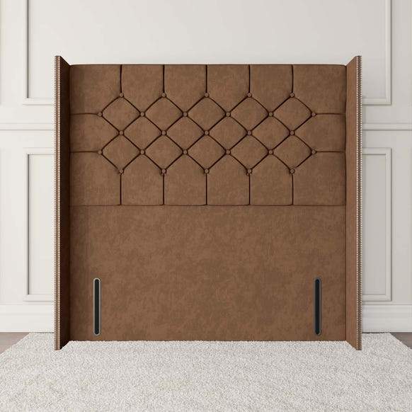 Paris Wingback Floor Standing Headboard - Mink Naples