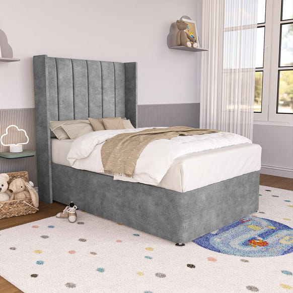 Prague Kids Wingback Divan Bed - Armour Coniston