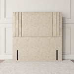 Rome Floor Standing Headboard - Cream Chenille