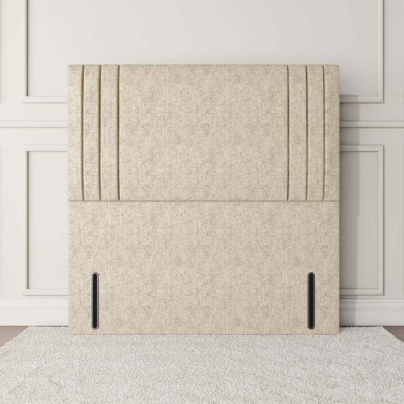 Rome Floor Standing Headboard - Cream Chenille
