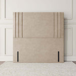 Rome Floor Standing Headboard - Mink Plush Velvet