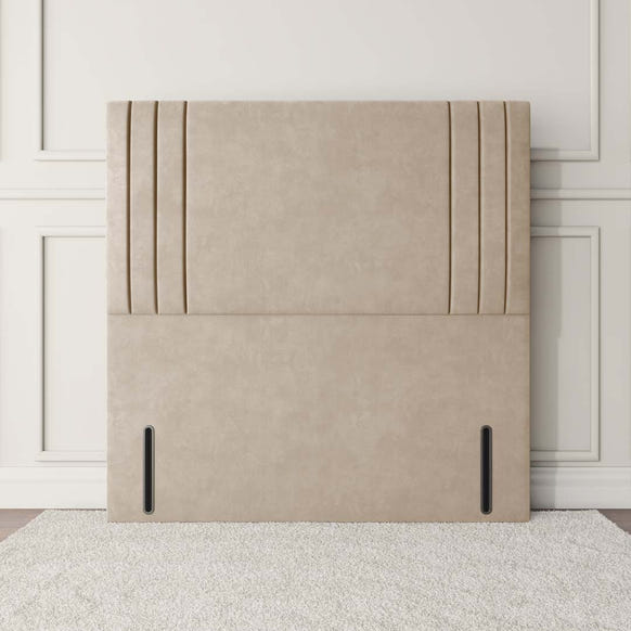 Rome Floor Standing Headboard - Mink Plush Velvet