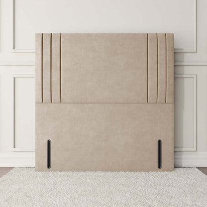 Rome Floor Standing Headboard - Mink Plush Velvet