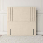 Rome Floor Standing Headboard - Cream Plush Velvet