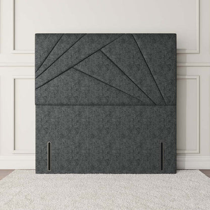 San Diego Floor Standing Headboard - Charcoal Chenille