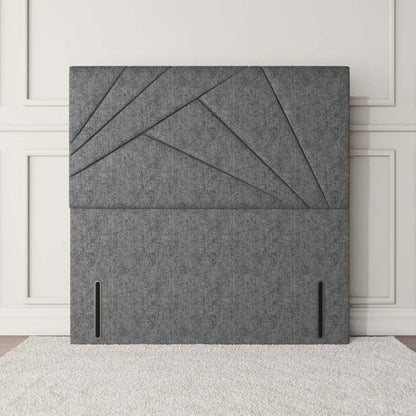 San Diego Floor Standing Headboard - Silver Chenille