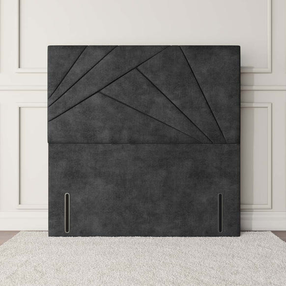 San Diego Floor Standing Headboard - Charcoal Coniston