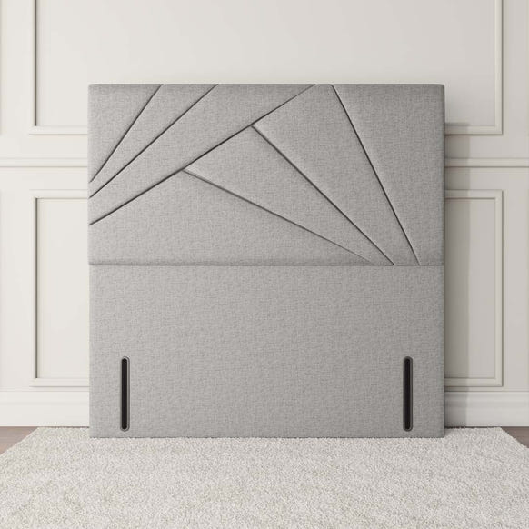 San Diego Floor Standing Headboard - Silver Linoso