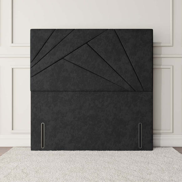 San Diego Floor Standing Headboard - Black Naples