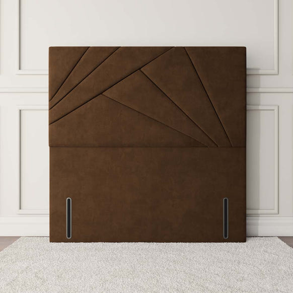 San Diego Floor Standing Headboard - Mocca Plush Velvet