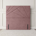 San Diego Floor Standing Headboard - Pink Plush Velvet
