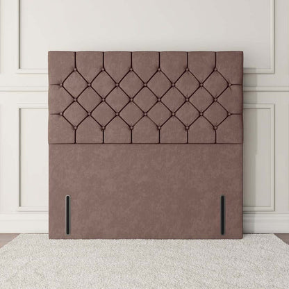 Seville Chesterfield Floor Standing Headboard - Cream Naples