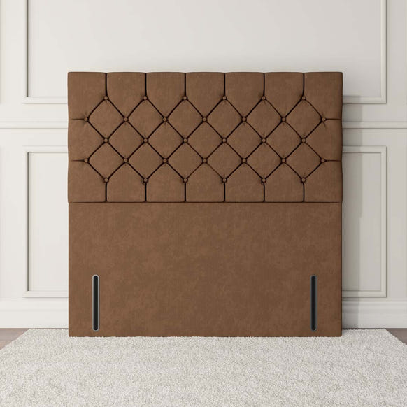 Seville Chesterfield Floor Standing Headboard - Mink Naples