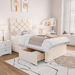 Seville Kids Chesterfield Divan Bed - Cream Naples