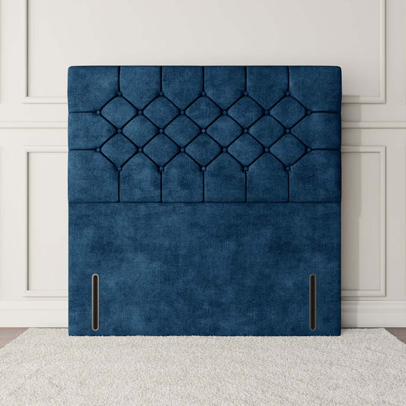 Suva Floor Standing Headboard - Blue Coniston