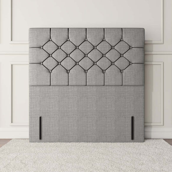 Suva Floor Standing Headboard - Silver Linoso