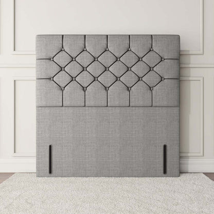 Suva Floor Standing Headboard - Silver Linoso