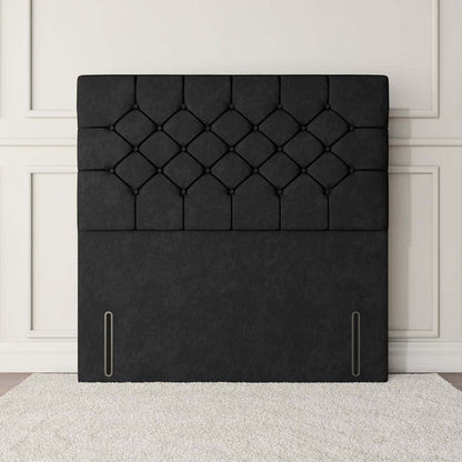 Suva Floor Standing Headboard - Black Naples