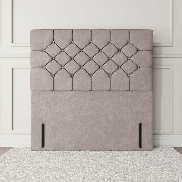 Suva Floor Standing Headboard - Seal Grey Naples