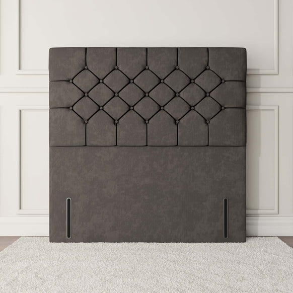 Suva Floor Standing Headboard - Slate Grey Naples