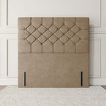 Suva Floor Standing Headboard - Mink Plush Velvet