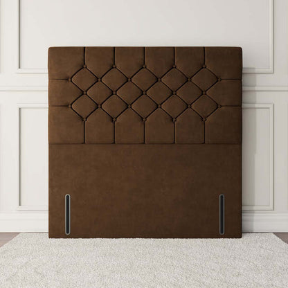Suva Floor Standing Headboard - Mocca Plush Velvet
