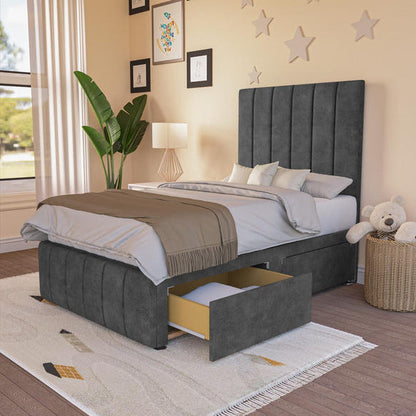 Sydney Kids Divan Bed - Charcoal Coniston