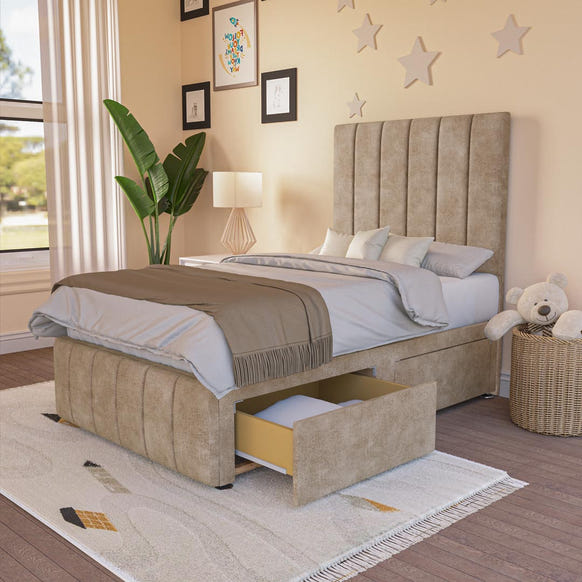 Sydney Kids Divan Bed - Mink Coniston
