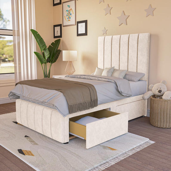 Sydney Kids Divan Bed - Cream Naples