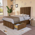 Sydney Kids Divan Bed - Mocca Plush Velvet
