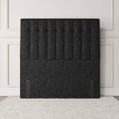 Tokyo Floor Standing Headboard - Black Chenille