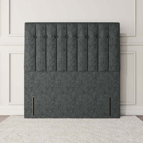 Tokyo Floor Standing Headboard - Charcoal Chenille