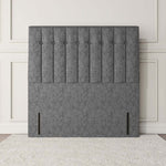 Tokyo Floor Standing Headboard - Silver Chenille