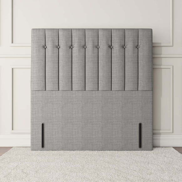 Tokyo Floor Standing Headboard - Silver Linoso