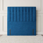 Tokyo Floor Standing Headboard - Blue Plush Velvet