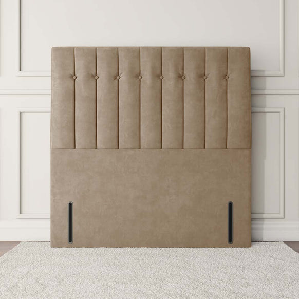 Tokyo Floor Standing Headboard - Mink Plush Velvet
