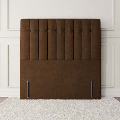 Tokyo Floor Standing Headboard - Mocca Plush Velvet