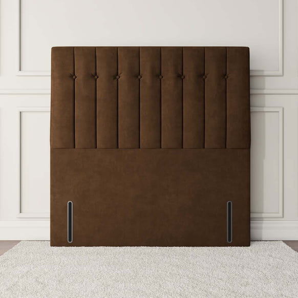 Tokyo Floor Standing Headboard - Mocca Plush Velvet