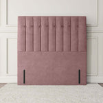 Tokyo Floor Standing Headboard - Pink Plush Velvet