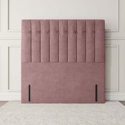 Tokyo Floor Standing Headboard - Pink Plush Velvet