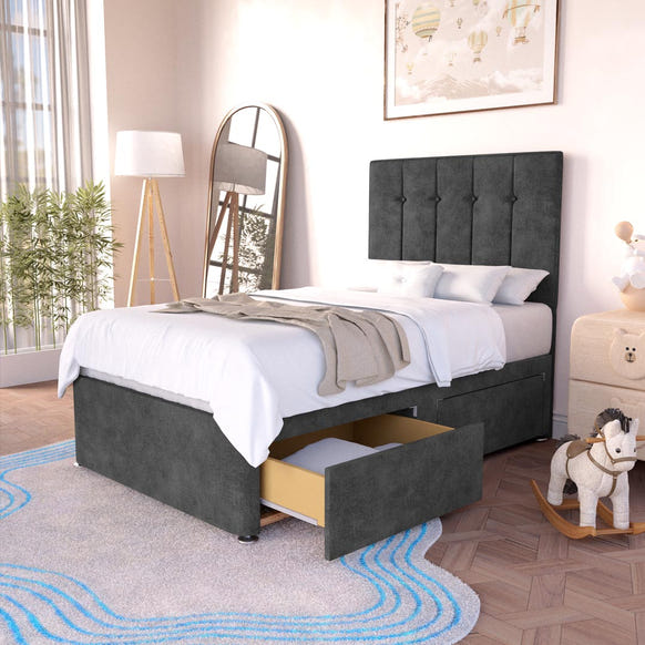 Tokyo Kids Divan Bed - Charcoal Coniston