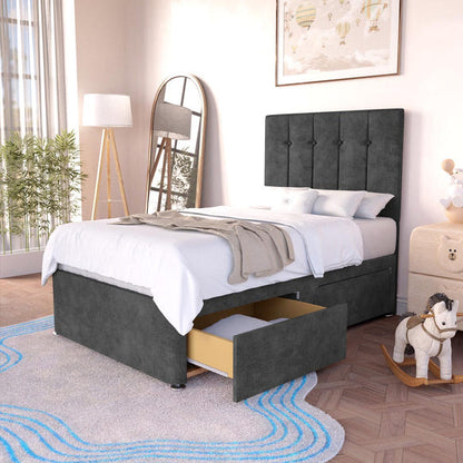 Tokyo Kids Divan Bed - Charcoal Coniston